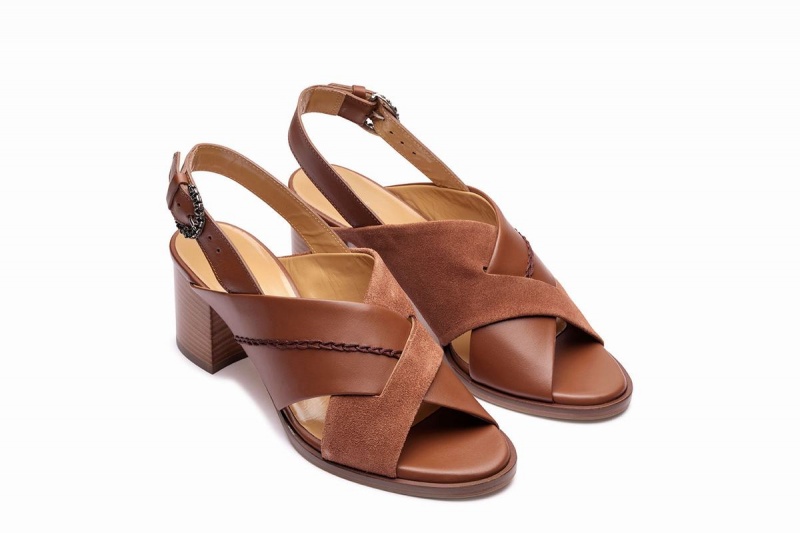 Paraboot Elbe Sandalen Damen Braun | SUN1865AX