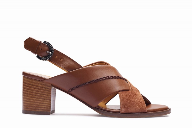 Paraboot Elbe Sandalen Damen Braun | SUN1865AX