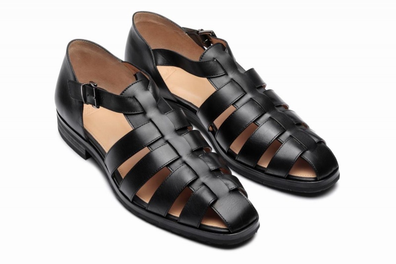Paraboot Ferret Sandalen Herren Schwarz | XJT3166BK