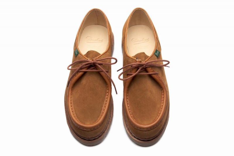 Paraboot Michael Derby Schuhe Herren Braun | NPO434FY