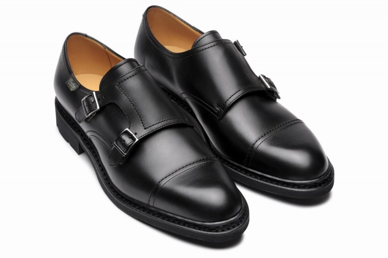 Paraboot Poe Derby Schuhe Herren Schwarz | ODE1767VC