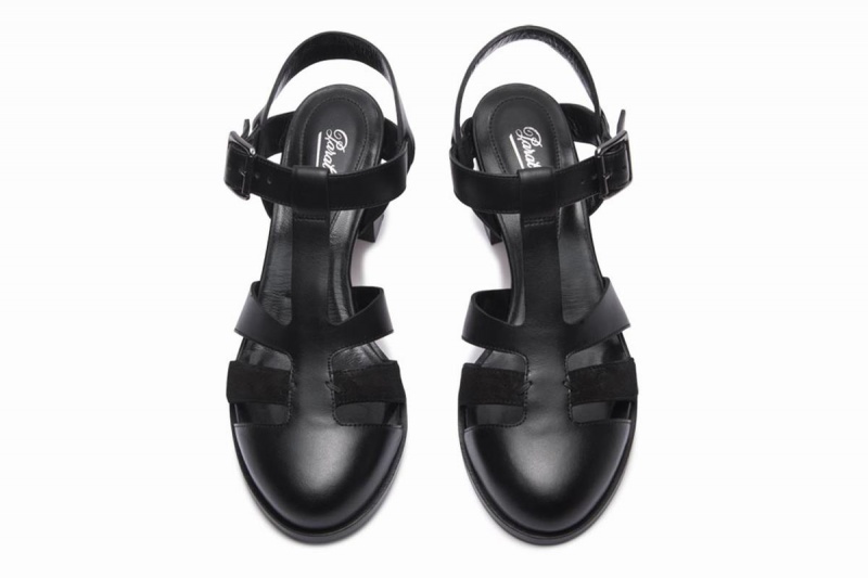 Paraboot Ponza Sandalen Damen Schwarz | SMB8269NS
