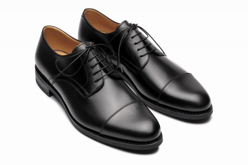 Paraboot Schubert Derby Schuhe Herren Schwarz | MGN9067OY
