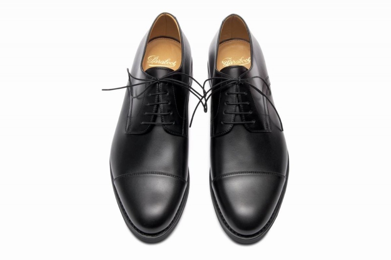 Paraboot Schubert Derby Schuhe Herren Schwarz | MGN9067OY
